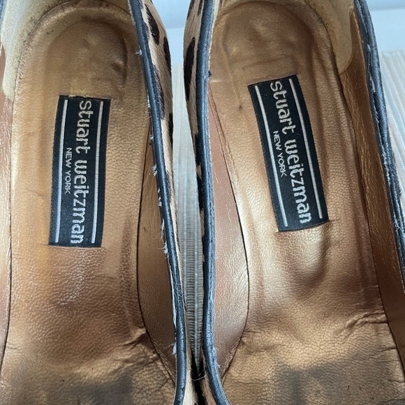Stuart Weizmann Calf Hair Animal Print Pumps - Picture 10 of 14